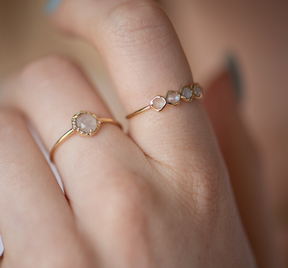 10K Gold Lara Moonstone Ring
