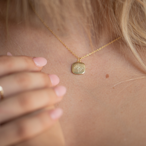 Georgia Personalized Square Necklace
