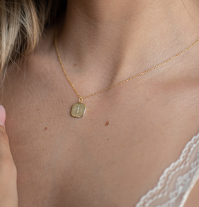 Georgia Personalized Square Necklace