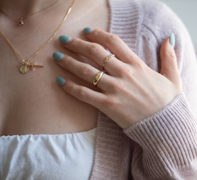 10K Gold Lara Moonstone Ring