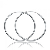 Holly Silver Endless Hoops