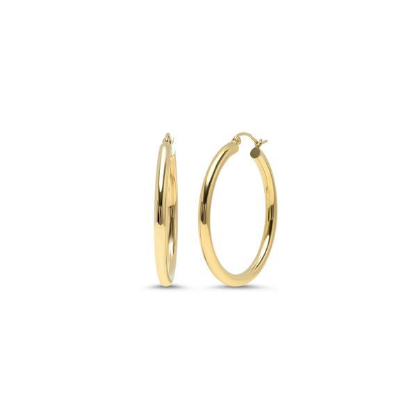 Bethany Thick Hollow Hoops - Gold-Filled - Suetables