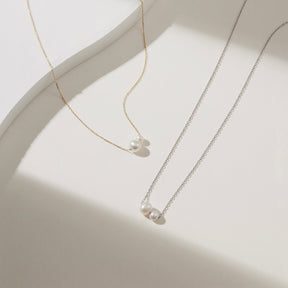 Petra Double Pearl Necklace