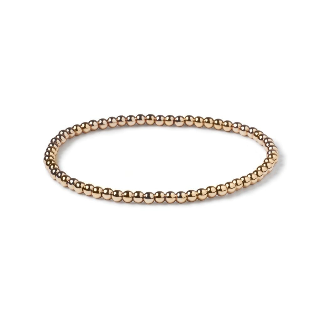 gold filled ball bracelet