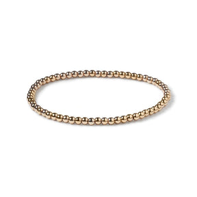 gold filled ball bracelet