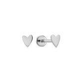 14K Gold Ava Heart Studs