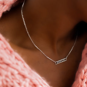 Grace Custom Roman Numeral Necklace