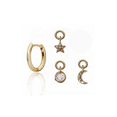 Taylor Tiny Charm Hoops - Singles - Suetables