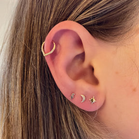 14K Gold Anna North Star Studs