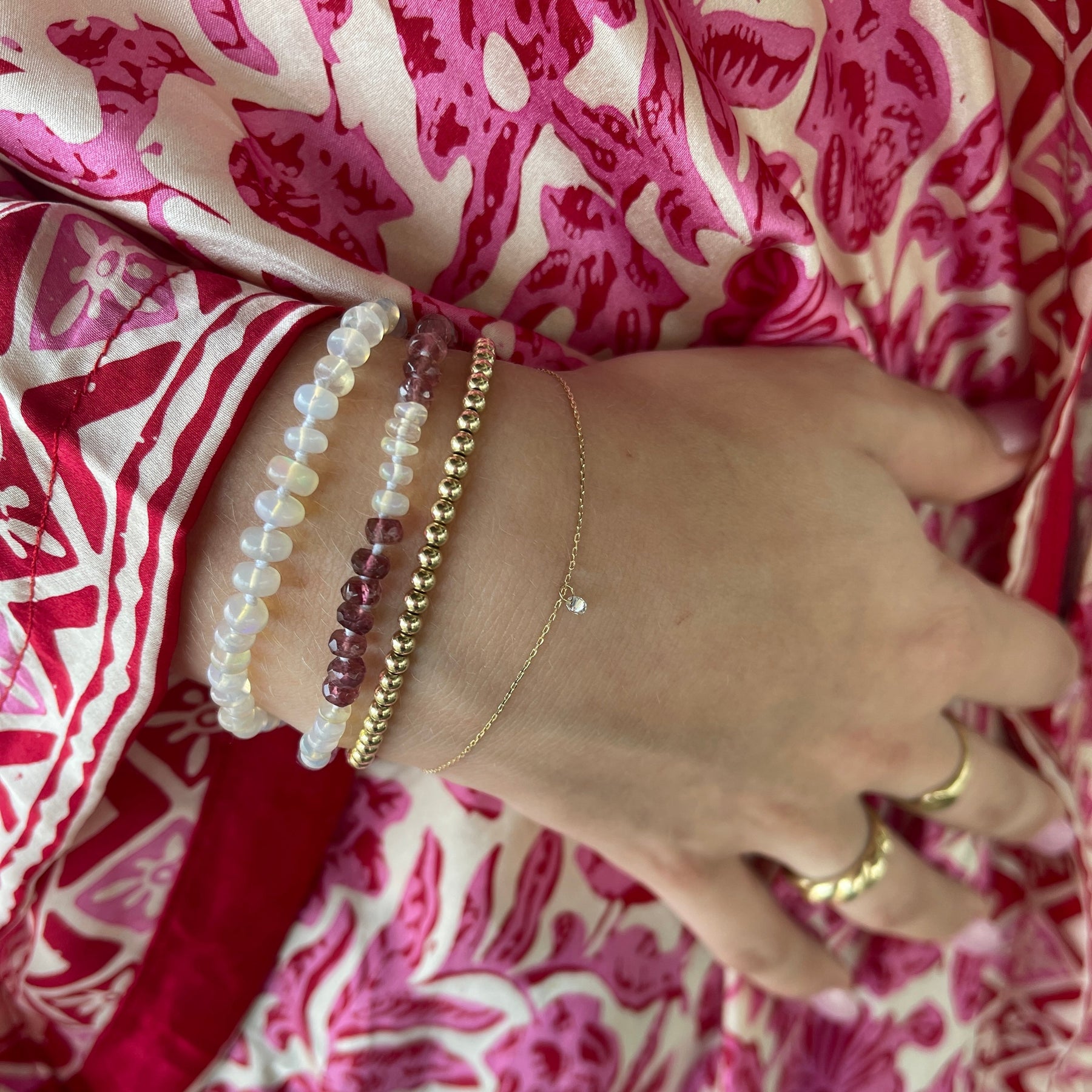 Ophelia White Opal Bracelet