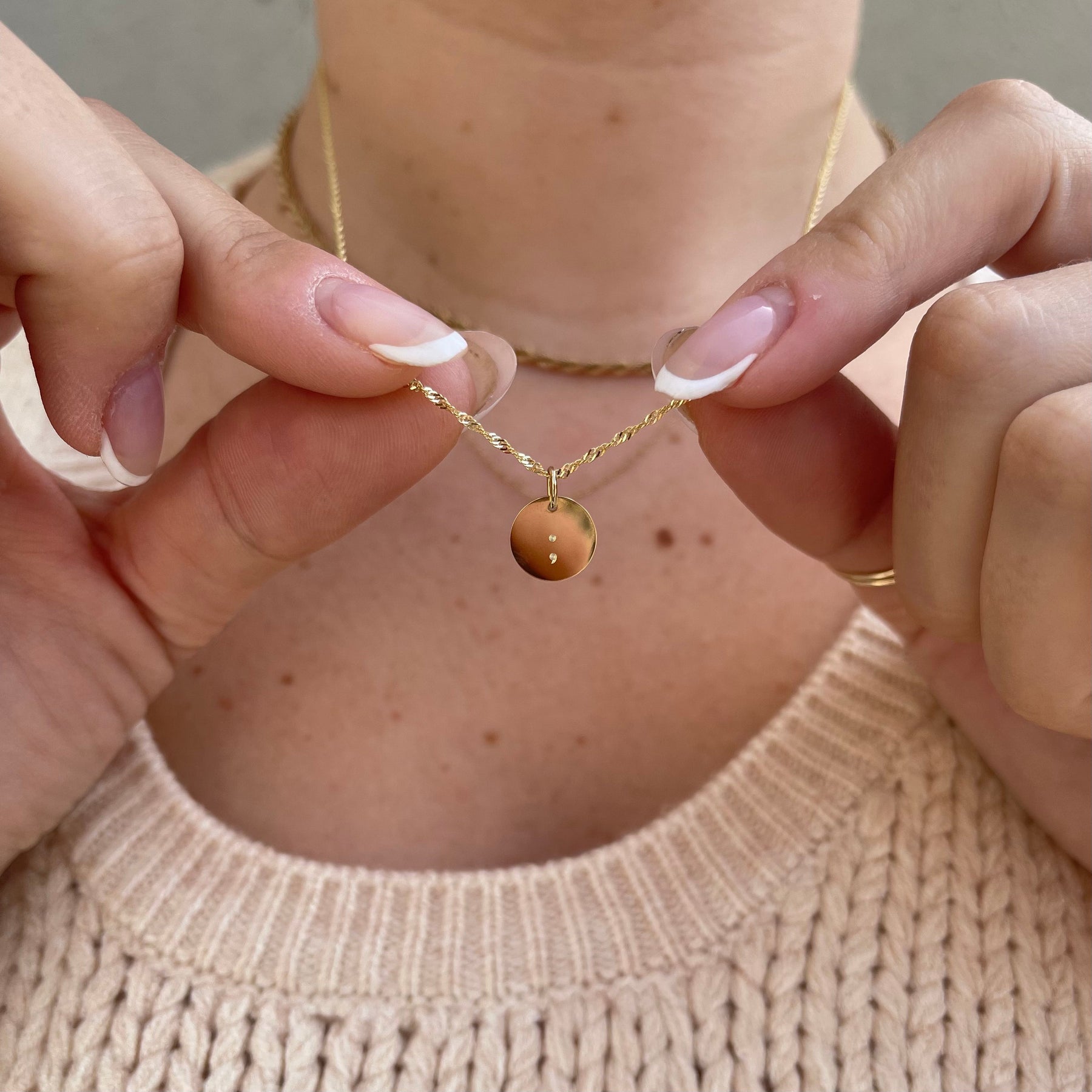 Semicolon 2025 necklace gold