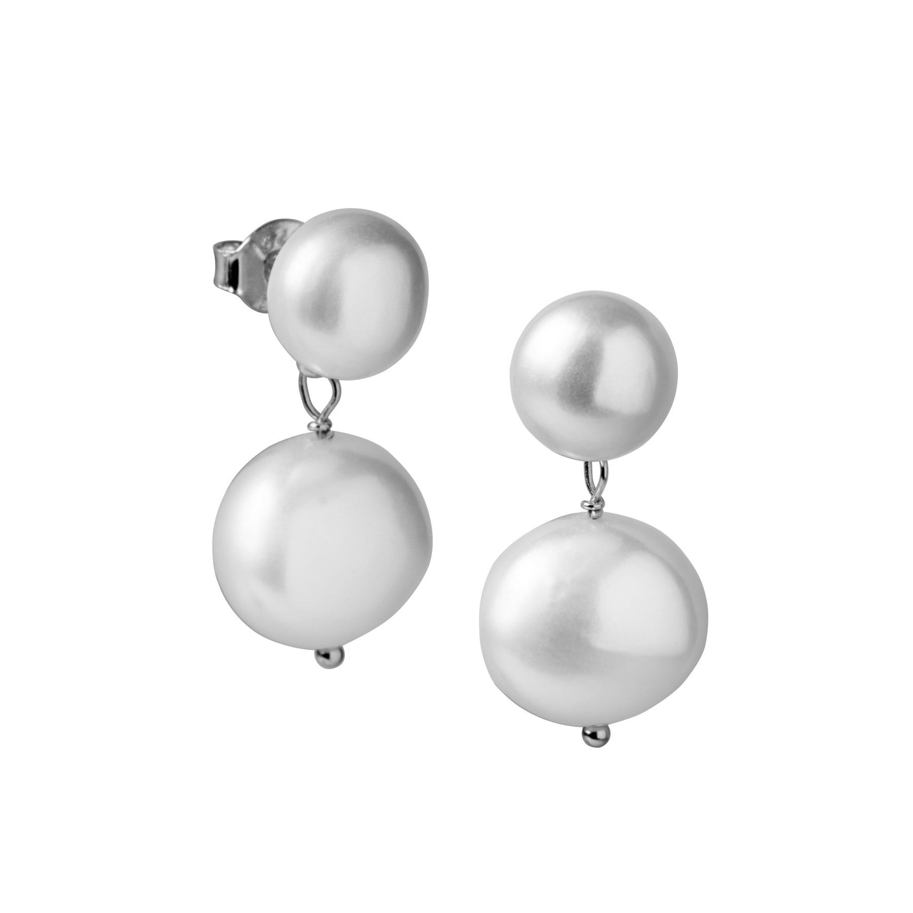 Samantha Double Pearl Studs