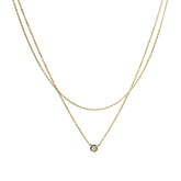 Zoe Opal Layered Necklace