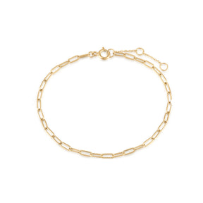 10k Gold Lyla Paperclip Bracelet