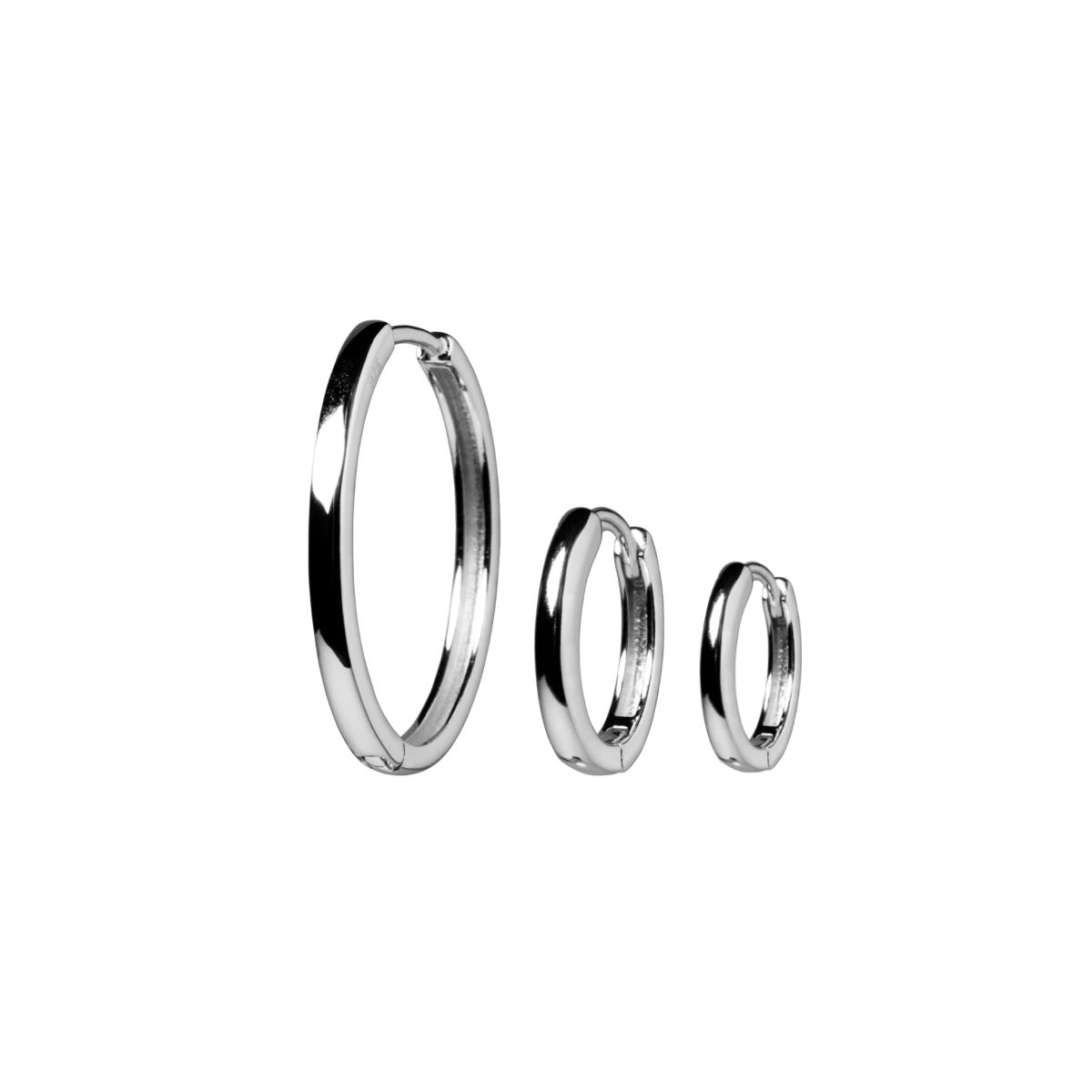 sterling silver everday hoop earring
