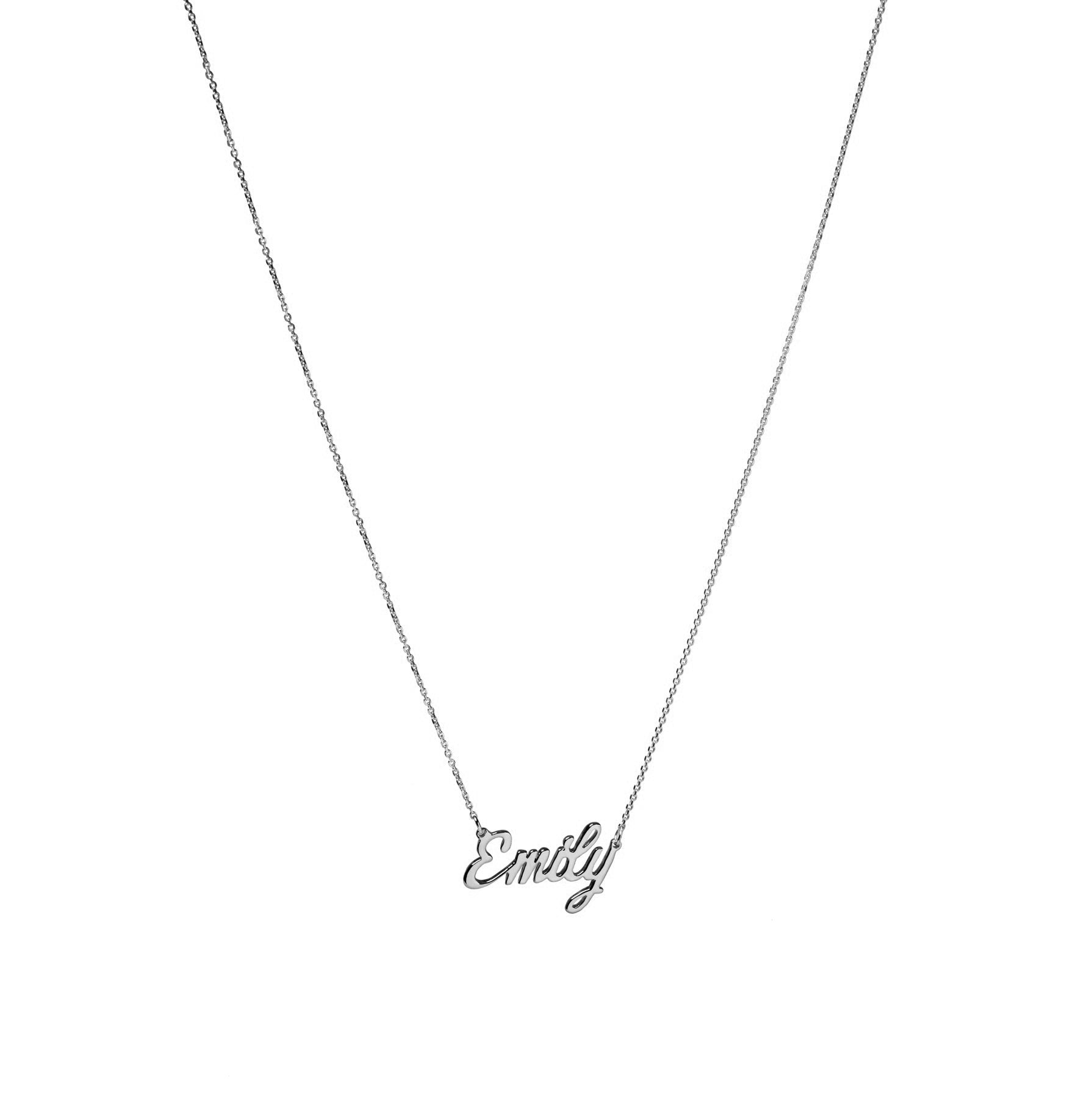 sterling silver custom name necklace