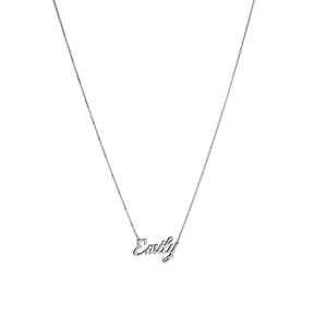 sterling silver custom name necklace