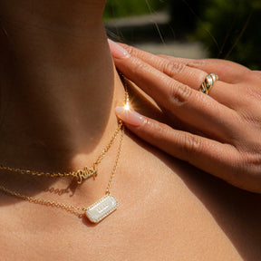 different types of custom name necklaces